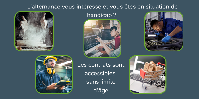 L'alternance vous intéresse et vous êtes en situation de handicap ? Les contrats sont accessibles sans limite d'âge